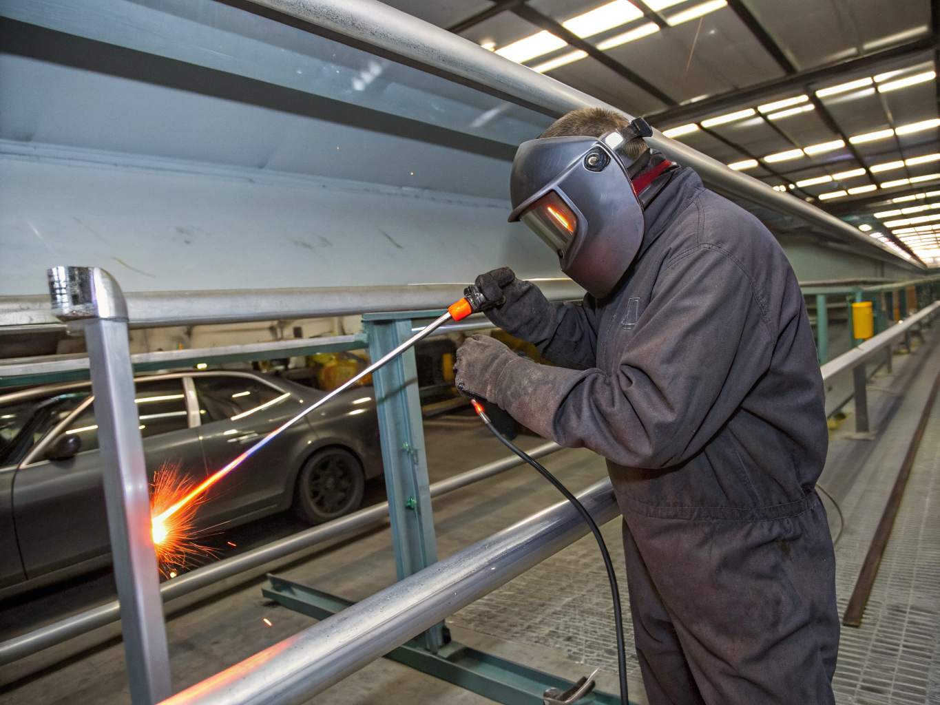 Sanitary stainless steel manifold welding in brewery